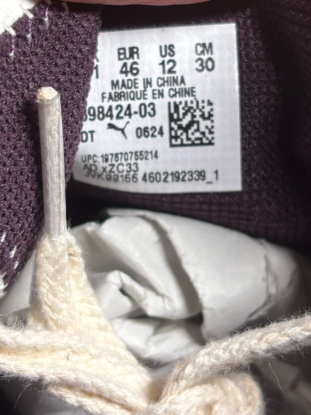 NEW PUMA Suede Premium Midnight Plum Mens Size 12 - Picture 7 of 7